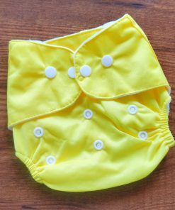 Reusable Fabric Diaper/Color Cloth Diaper - Yellow - CDP1