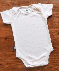 Romper/Onesie - Light Pink with Pink Heart - AZBS