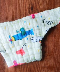 Alternative view of Color Crinkled Muslin Nappy – Ultra-Soft, 6-Layer Comfort for Your Baby - Yellow Rainbow - NP01
