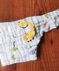 Alternative view of Color Crinkled Muslin Nappy – Ultra-Soft, 6-Layer Comfort for Your Baby - Color Dino - NP01