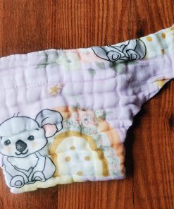 Alternative view of Color Crinkled Muslin Nappy – Ultra-Soft, 6-Layer Comfort for Your Baby - Lavender Kola - NP01