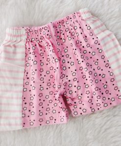 Shorts - SH1 - Pink and White with Pink Star