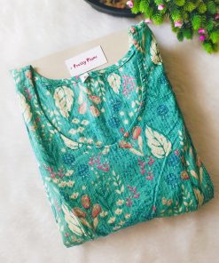Maternity Casual Feeding Dress - MCFK - Clear Teal