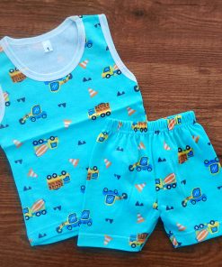 Vest and Shorts - Sea Green with Loary and JCB  - VS1