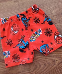 Knitted Cotton Daily Wear Shorts - Spiderman