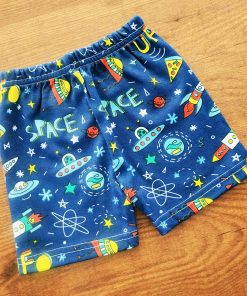 Knitted Cotton Daily Wear Shorts - Dark Blue Space