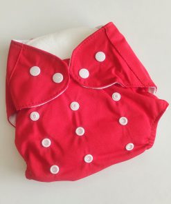 Reusable Diaper/Color Cloth Diaper - Red - CDP1