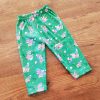 Unisex Daily Wear Pant - Dark Green with Teddy and Pink Heart - DPT1