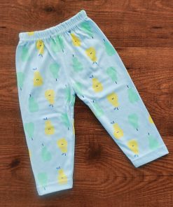 Unisex Daily Wear Pant - Blue with Yellow and Green Pear Fruit - DPT1