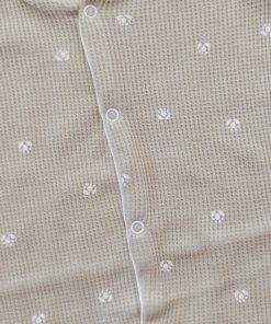 Alternative view of Romper - Green with Foot Print -  RMP1