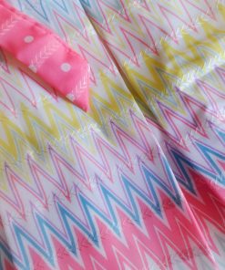 Alternative view of Girls Frock - FRK- Rainbow Color with Zigzag Pattern