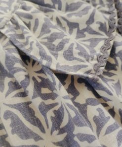 Alternative view of Girls Frock with Bag - Lavender Blue with White Print - FRK1