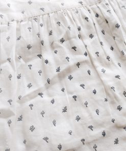 Alternative view of Girls Frock with Bag - White Dark Blue Print - FRK1