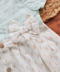Alternative view of Cotton Kasavu Frock - Light Blue - EFRK