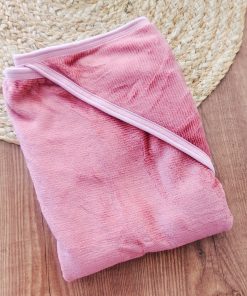 Fleece Hooded Blanket - 90x90cm - Pink - HBL