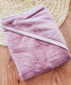 Fleece Hooded Blanket - 90x90cm - Onion Pink   - HBL