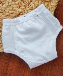Alternative view of Organic Muslin Cotton Full Padded underwear - White with Giraffe - PU1