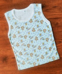 Vest Sleeveless - Light Blue with Rat and Umbrella - VT