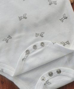 Alternative view of Sleeveless Romper/Onesie - White with Dog - SLBS