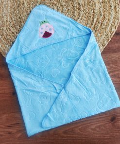 Micro Fiber Hooded Blanket - 80x80cm - Blue Lady Bird - HBL