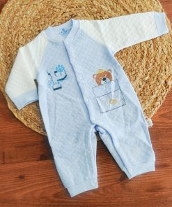 Jumpsuit (Romper) - Blue and White - RMP1