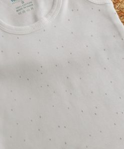 Alternative view of Knitted Cotton Shoulder Knot Jhabla - Grey Dot - JH1