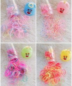 Alternative view of Girls Small Hair Rubber Bands - Yellow