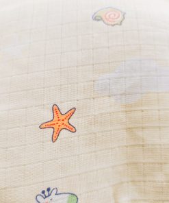 Muslin Rai Pillow - Light Yellow with Giraffe and Boat - PL1 - Image 2