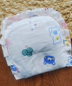 Muslin Rai Pillow - Light Pink with Teddys - PL1