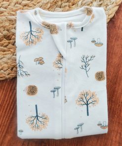 Sleeping Suit -  Off White with Orange Tree - SS1 - Image 2
