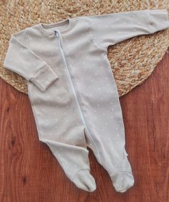 Sleeping Suit - Brown White Dot - SS1