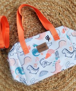 Mini Mother Diaper Bag - Orange Dino - MDB1