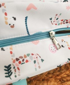 Mini Mother Diaper Bag - Blue with Rainbow, Leaf and Dog - MDB1 - Image 3