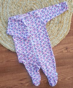 Sleeping Suit - Light Lavender with Floral Heart - SS1