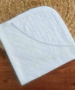 Hooded Blanket - 80x80cms - White - HBL