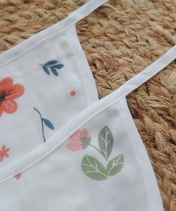 Alternative view of Muslin Cotton Nappy - Pack Of 2 - Ice Cream + Floral - NP01