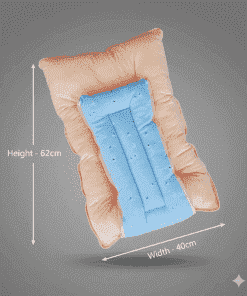 Soft Cotton Kangaroo Wrapper - Blue with Boat and Orange - KW1 - Image 2