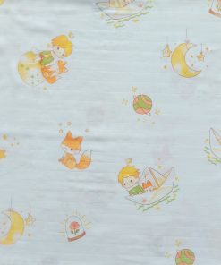 Alternative view of Muslin Cotton Swaddle 110x110cm - Pack of 2 - Boy on Boat + Forest Animal - SW1