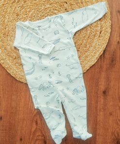 Sleeping Suit - White with Sea Animal - SS1
