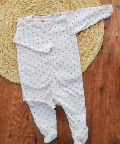 Sleeping Suit - Peach with Blue Star - SS1