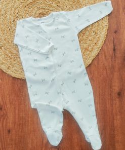 Sleeping Suit - White with Black Dog - SS1