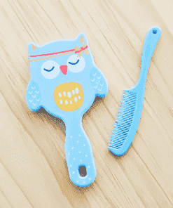 Baby Comb and Brush Set - Blue Owl - CB1
