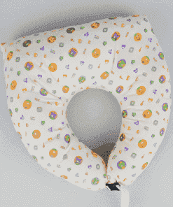 Mother Feeding Pillow  - Yellow with Orange Circle - MFPL