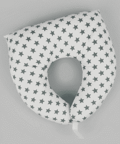Mother Feeding Pillow  - Grey and White  Star - MFPL