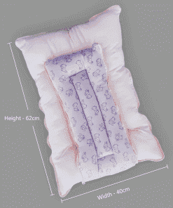 Soft Cotton Kangaroo Wrapper - Light Lavender Rabbit and Pink - KW1 - Image 2