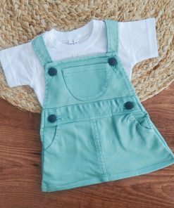 Girls Casual Frock - FRK - Green