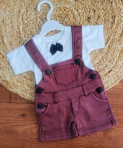 Boys Romper - Maroon - BRP