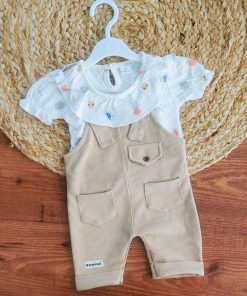 Girls Romper/Jumpsuit - Beige - GRMP