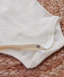 Romper/Onesie - Yellow and White Strip - AZBS - Image 2