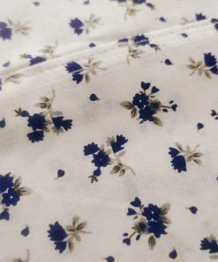 Cotton Cradle Cloth - Blue Floral - CC1 - Image 2